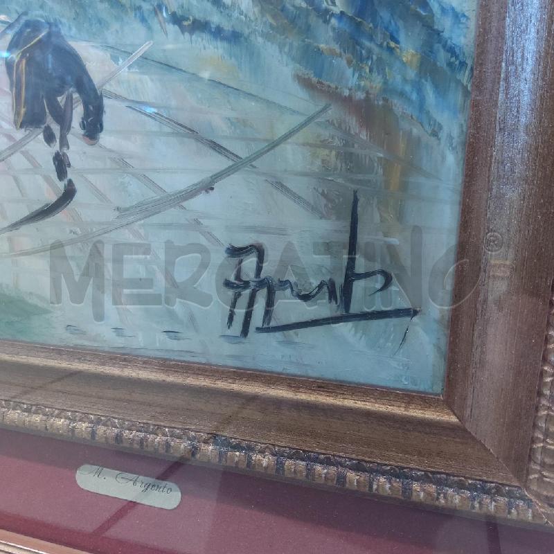 QUADRO M. ARGENTO UOMO CON MULO | Mercatino dell'Usato San maurizio canavese 3