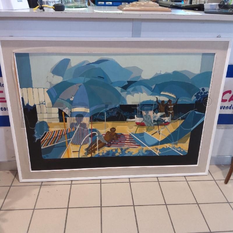 QUADRO M. L. MIGLIORATI BAGNANTI STILIZZATI GEOMETRICHE | Mercatino dell'Usato San maurizio canavese 1