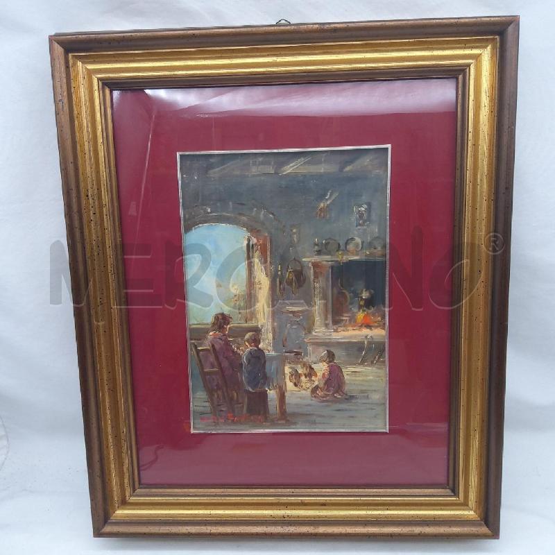 QUADRO MARIO FATTORI VITA TOSCANA 25X35 CUCINA | Mercatino dell'Usato San maurizio canavese 1