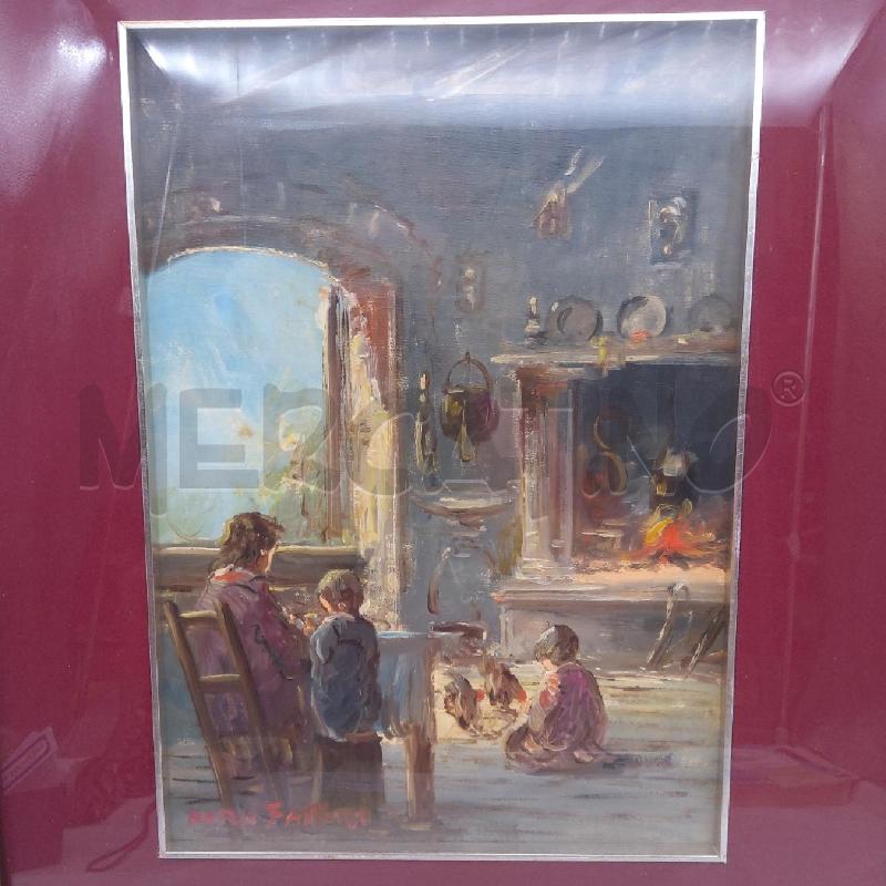 QUADRO MARIO FATTORI VITA TOSCANA 25X35 CUCINA | Mercatino dell'Usato San maurizio canavese 2
