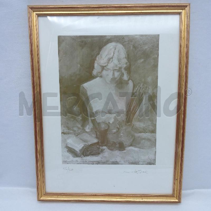 QUADRO MICHELE DETROIA MEZZO BUSTO DONNA  | Mercatino dell'Usato San maurizio canavese 1