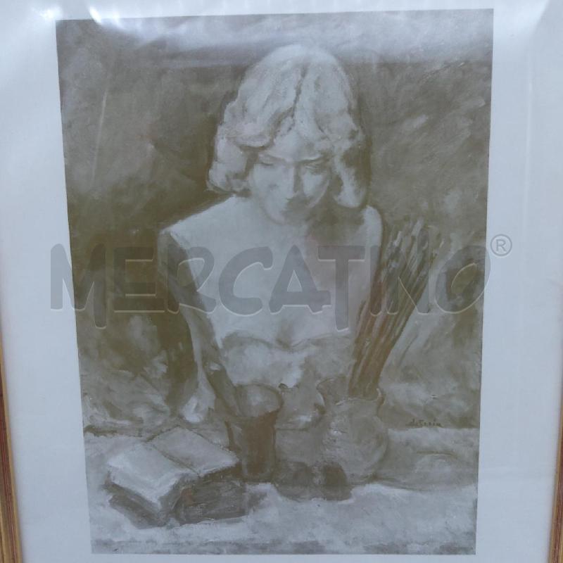 QUADRO MICHELE DETROIA MEZZO BUSTO DONNA  | Mercatino dell'Usato San maurizio canavese 4