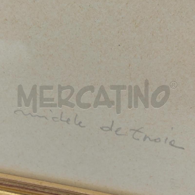 QUADRO MICHELE DETROIA NUDO DONNA DI SCHIENA | Mercatino dell'Usato San maurizio canavese 3
