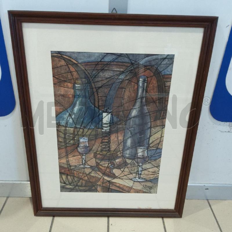 QUADRO MICHELE PECORARA NATURA MORTA LINEE | Mercatino dell'Usato San maurizio canavese 1