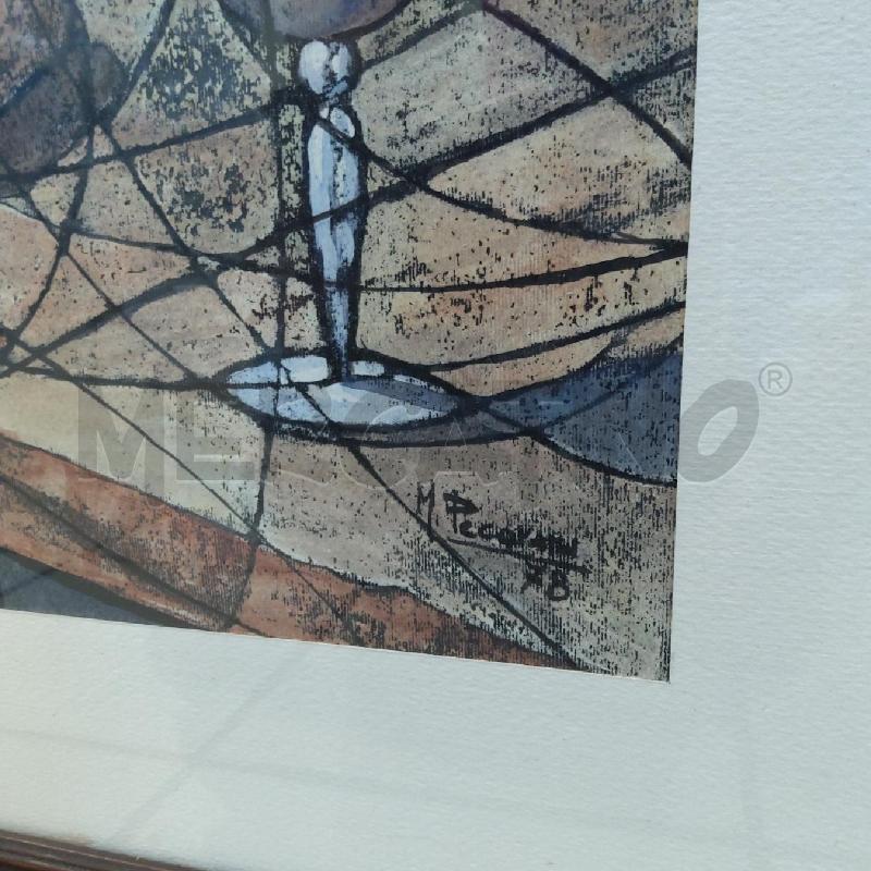 QUADRO MICHELE PECORARA NATURA MORTA LINEE | Mercatino dell'Usato San maurizio canavese 3