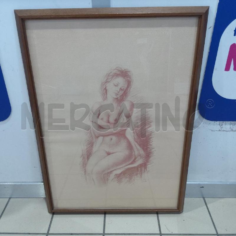 QUADRO NUDO DONNA CARBONCINO G. TARANTINO 1972 | Mercatino dell'Usato San maurizio canavese 1