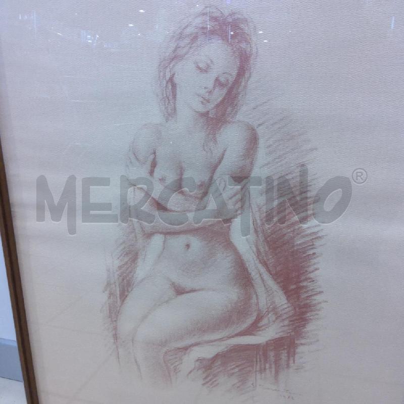 QUADRO NUDO DONNA CARBONCINO G. TARANTINO 1972 | Mercatino dell'Usato San maurizio canavese 4