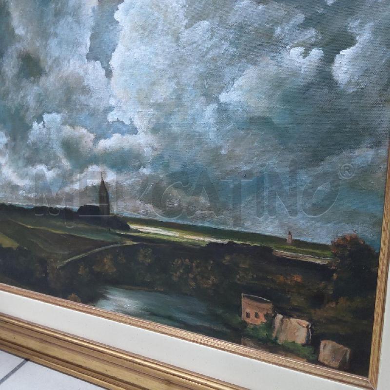 QUADRO OLIO 40 X 50 CAMPAGNA DESOLATA | Mercatino dell'Usato San maurizio canavese 3