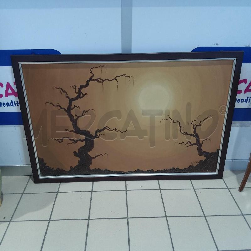 QUADRO OLIO E STUCCO SU TELA MICHELE PECORARA ALBERI SPOGLI | Mercatino dell'Usato San maurizio canavese 1
