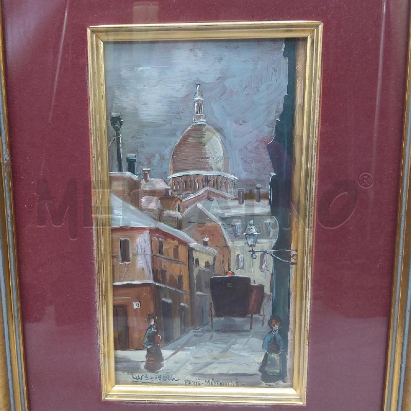 QUADRO OLIO LAMINA PARIS MONREAL | Mercatino dell'Usato San maurizio canavese 2