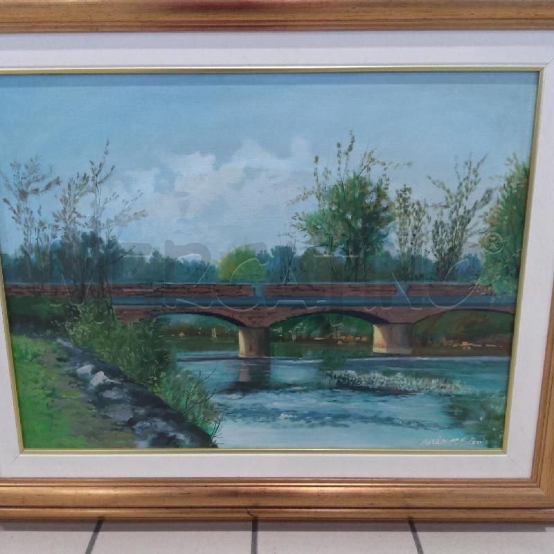 QUADRO OLIO MARCHESANO 60 X 45 PONTE 3 ARCHI | Mercatino dell'Usato San maurizio canavese 2
