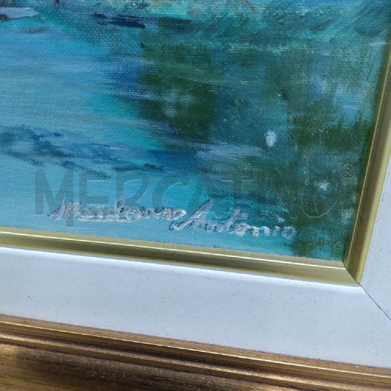 QUADRO OLIO MARCHESANO 60 X 45 PONTE 3 ARCHI | Mercatino dell'Usato San maurizio canavese 3