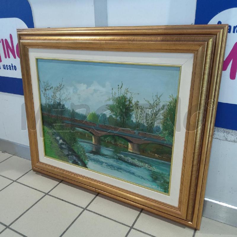 QUADRO OLIO MARCHESANO 60 X 45 PONTE 3 ARCHI | Mercatino dell'Usato San maurizio canavese 4