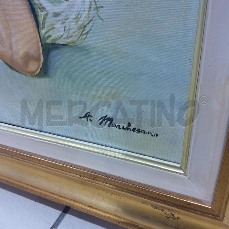 QUADRO OLIO MARCHESANO 60 X 50 NUDO DONNA SPIAGGIA | Mercatino dell'Usato San maurizio canavese 3