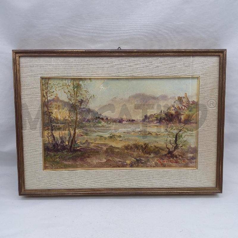 QUADRO OLIO OLINDO RUPIANI PAESAGGIO | Mercatino dell'Usato San maurizio canavese 1