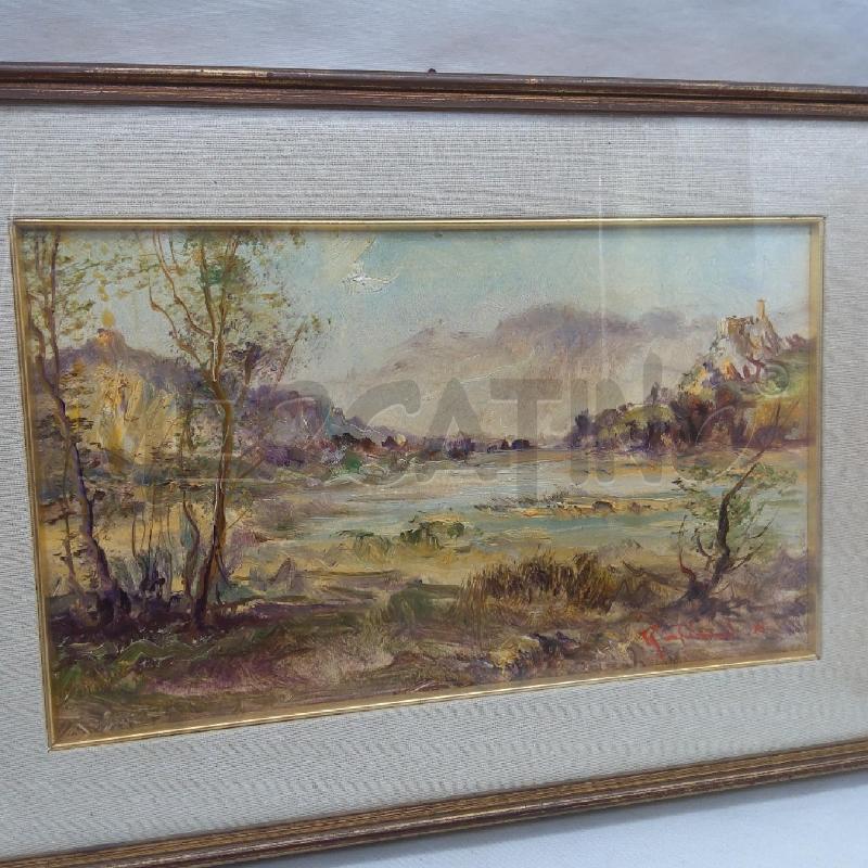 QUADRO OLIO OLINDO RUPIANI PAESAGGIO | Mercatino dell'Usato San maurizio canavese 3