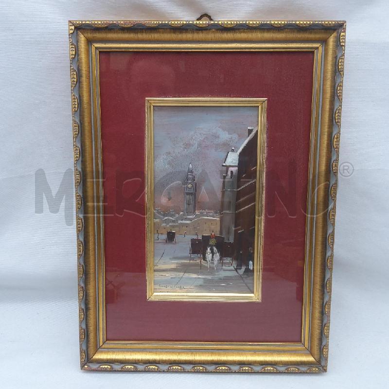 QUADRO OLIO SU LAMINA TOWER OF LONDON  | Mercatino dell'Usato San maurizio canavese 1