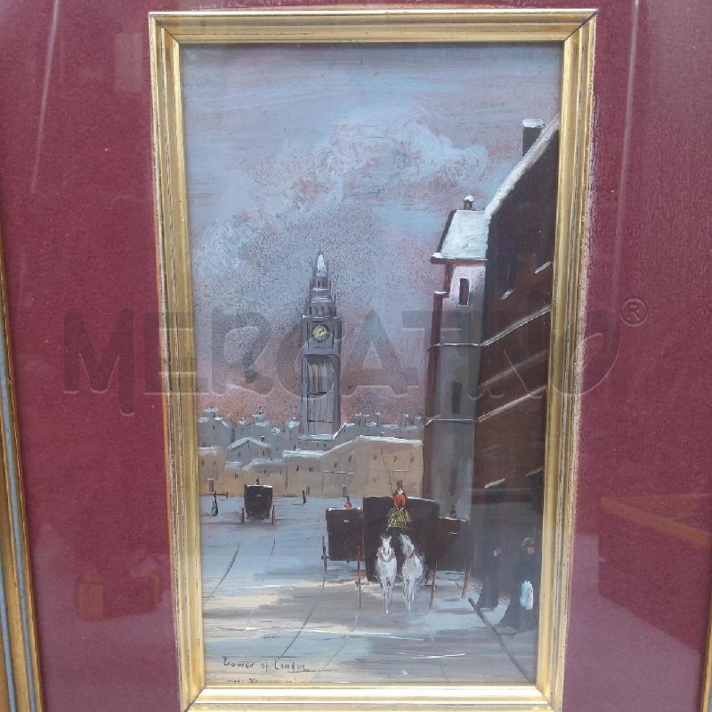 QUADRO OLIO SU LAMINA TOWER OF LONDON  | Mercatino dell'Usato San maurizio canavese 2