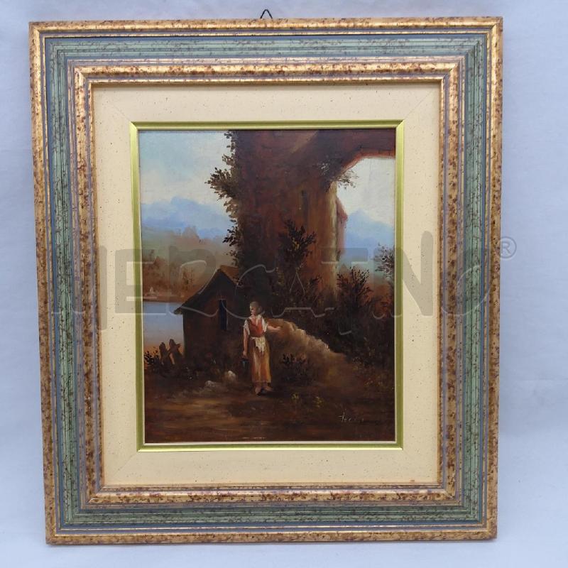 QUADRO OLIO SU TAVOLO CASOLARE CONTADINELLA | Mercatino dell'Usato San maurizio canavese 1