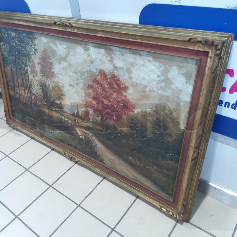 QUADRO OLIO SU TELA 120 X 60 PAESAGGIO PONTE CASOLARE | Mercatino dell'Usato San maurizio canavese 3