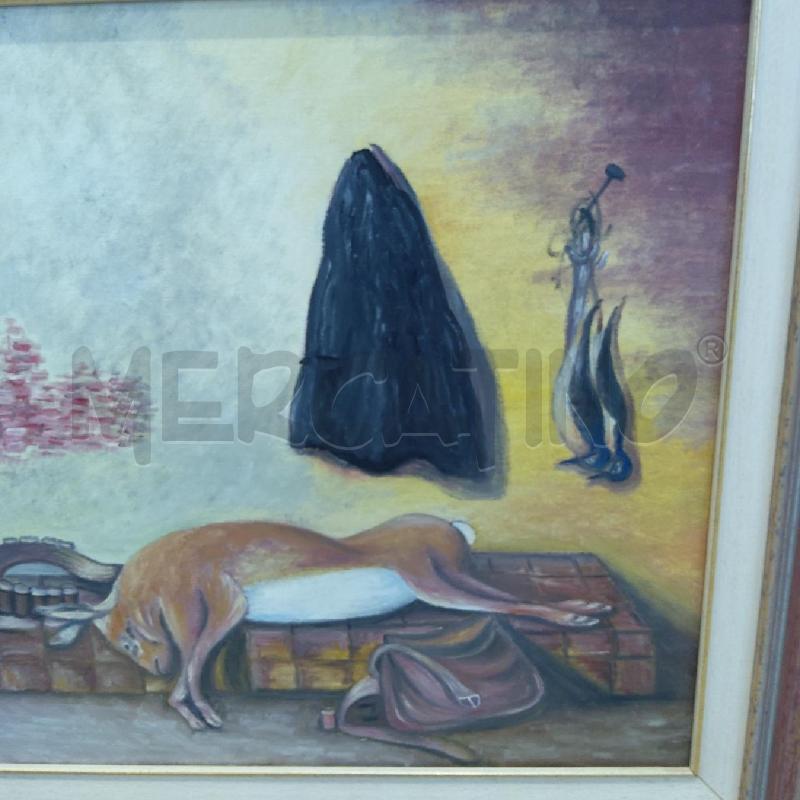 QUADRO OLIO SU TELA GIROT.F. CACCIAGIONE SELVAGGINA | Mercatino dell'Usato San maurizio canavese 2