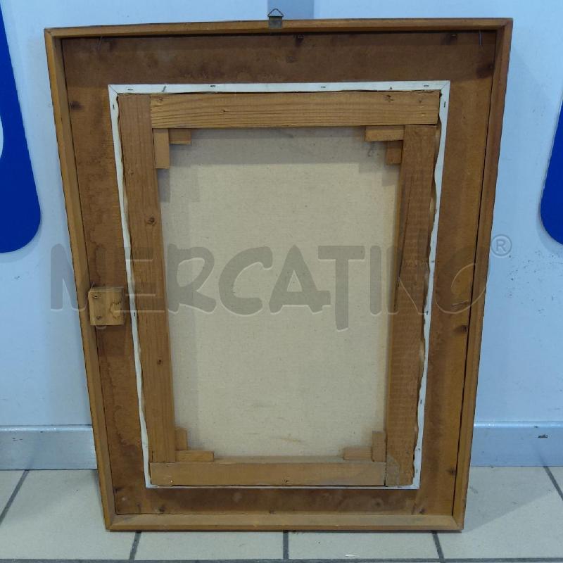 QUADRO OLIO SU TELA MURAZZI D'INVERNO MICHELE PECORARA 1970 | Mercatino dell'Usato San maurizio canavese 5