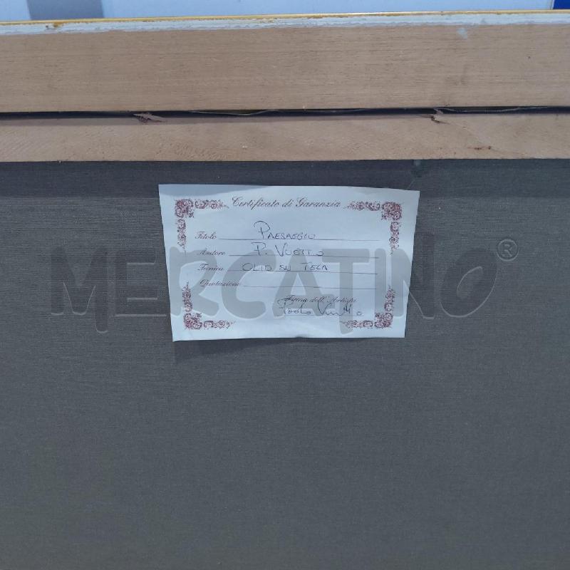 QUADRO OLIO SU TELA P VUOTTO ALBERI SU FIUME | Mercatino dell'Usato San maurizio canavese 5
