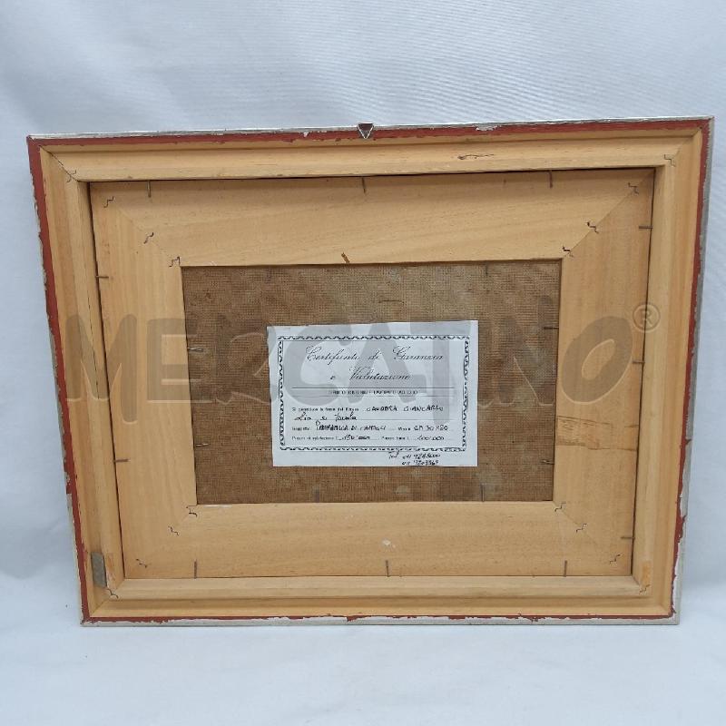 QUADRO OLIO SU TELA VEDUTA CAMOGLI 20X30 CAUDERA GIANCARLO | Mercatino dell'Usato San maurizio canavese 4