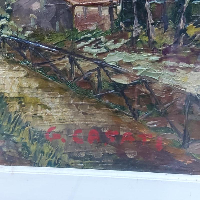 QUADRO ORTI 50 X 70 OLIO CASATI | Mercatino dell'Usato San maurizio canavese 3