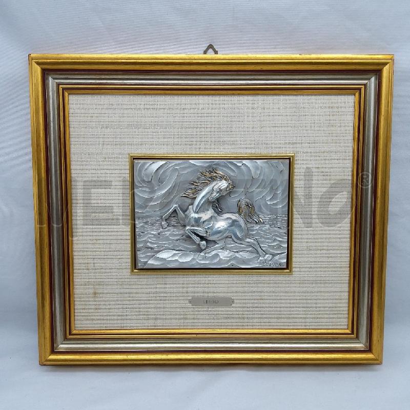 QUADRO OTTAVIANI ARGENTO 800 CAVALLO LIBERO | Mercatino dell'Usato San maurizio canavese 1