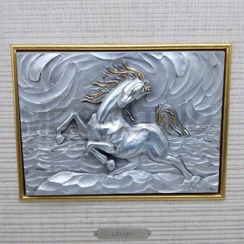 QUADRO OTTAVIANI ARGENTO 800 CAVALLO LIBERO | Mercatino dell'Usato San maurizio canavese 2
