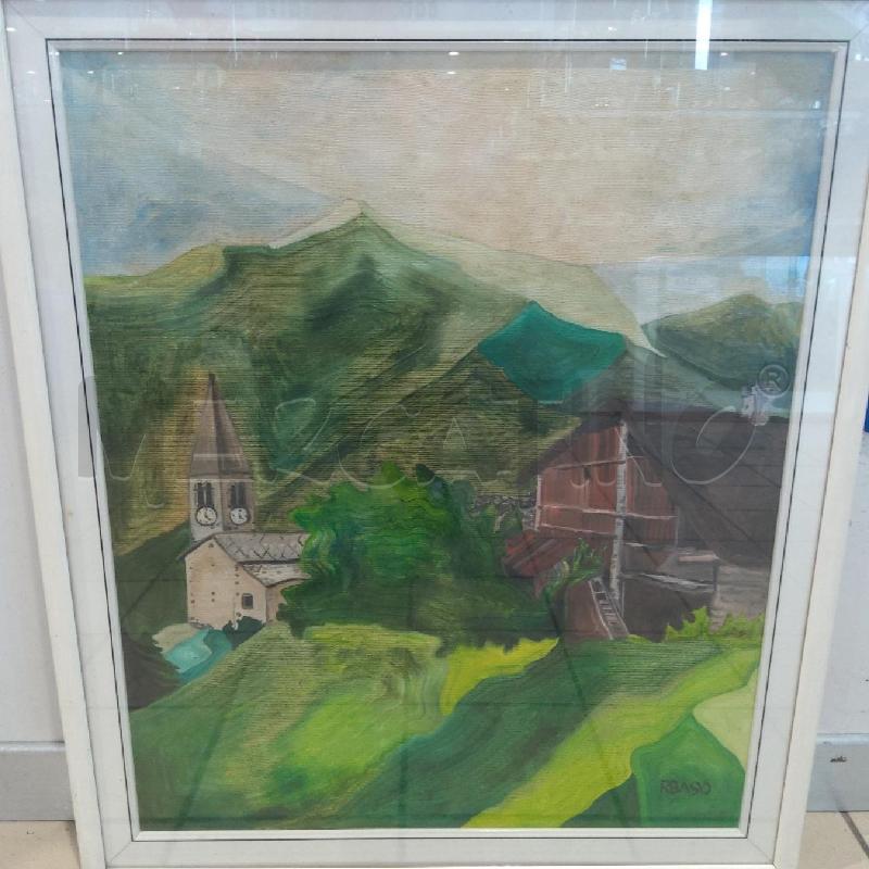QUADRO PAESAGGIO COLLINE VERDI RBA90 | Mercatino dell'Usato San maurizio canavese 2