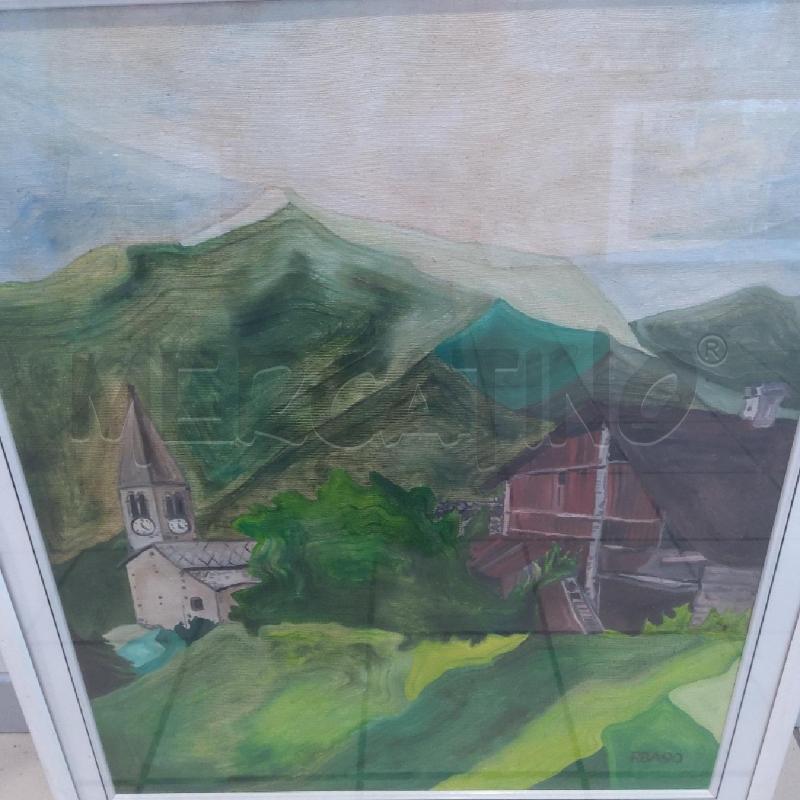 QUADRO PAESAGGIO COLLINE VERDI RBA90 | Mercatino dell'Usato San maurizio canavese 4
