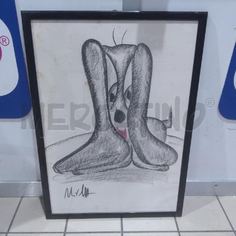 QUADRO PASTELLO CANE STILIZZATO | Mercatino dell'Usato San maurizio canavese 1