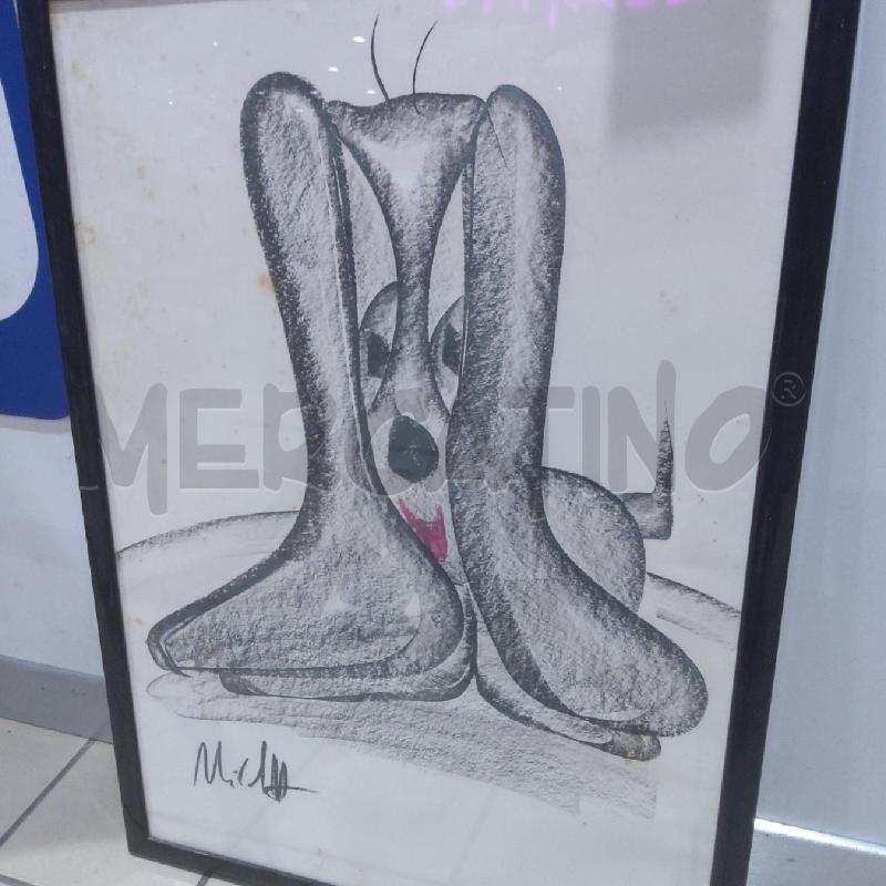 QUADRO PASTELLO CANE STILIZZATO | Mercatino dell'Usato San maurizio canavese 3