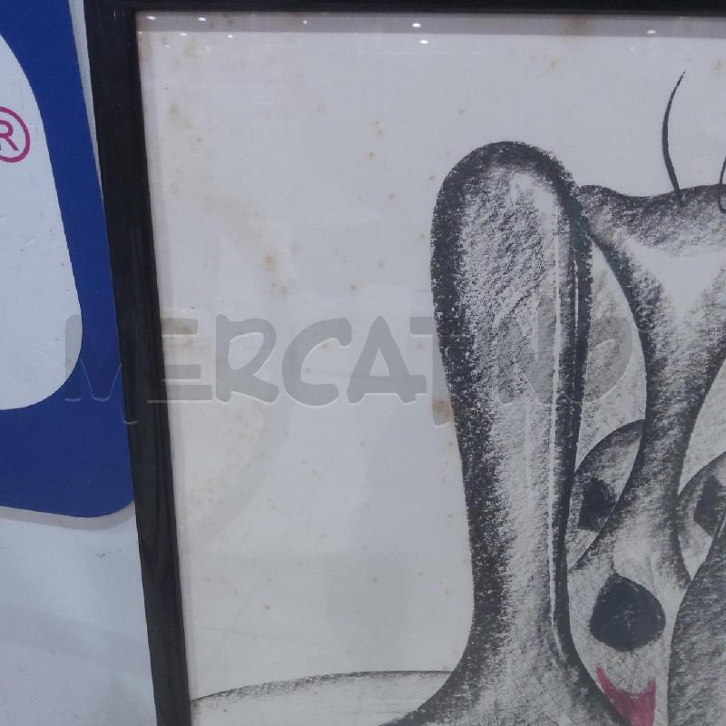 QUADRO PASTELLO CANE STILIZZATO | Mercatino dell'Usato San maurizio canavese 5