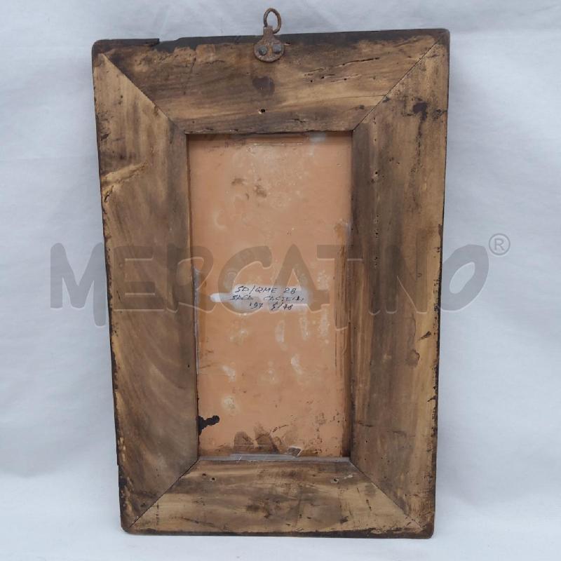 QUADRO PIASTRELLA IL PROFESSORE CORNICE LEGNO | Mercatino dell'Usato San maurizio canavese 3