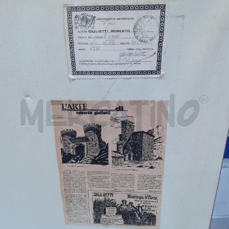 QUADRO R. GIULIETTI IL CANALE OLIO 50 X 70  | Mercatino dell'Usato San maurizio canavese 4