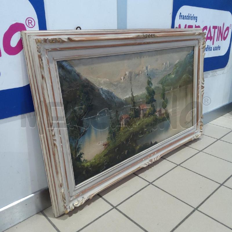 QUADRO RENI LAGO CON CASE SU LINGUA DI TERRA | Mercatino dell'Usato San maurizio canavese 4