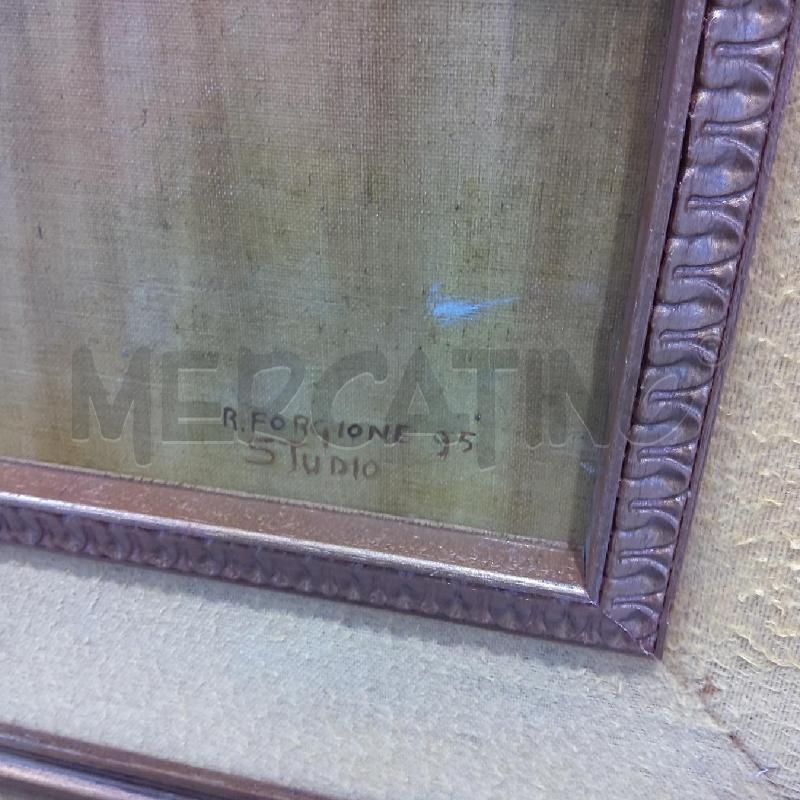 QUADRO RIPRODUZIONE FORGIONE STUDIO CORNICE PASSAPARTOUT SENAPE | Mercatino dell'Usato San maurizio canavese 3