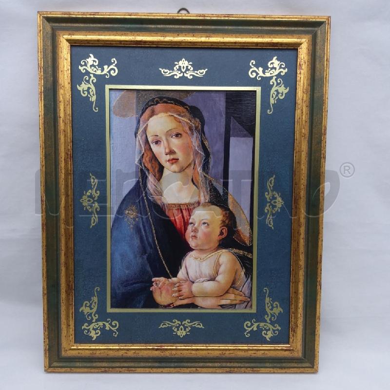 QUADRO RIPRODUZIONE MADONNA CON BAMBINO  | Mercatino dell'Usato San maurizio canavese 1