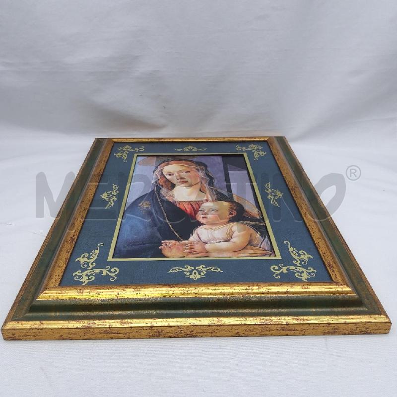 QUADRO RIPRODUZIONE MADONNA CON BAMBINO  | Mercatino dell'Usato San maurizio canavese 3