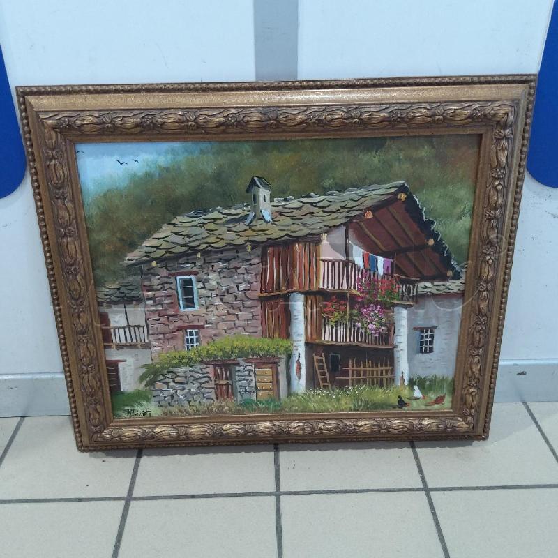 QUADRO ROBERTO GIULIETTI RUSTICO PITTORESCO 70X50 | Mercatino dell'Usato San maurizio canavese 1