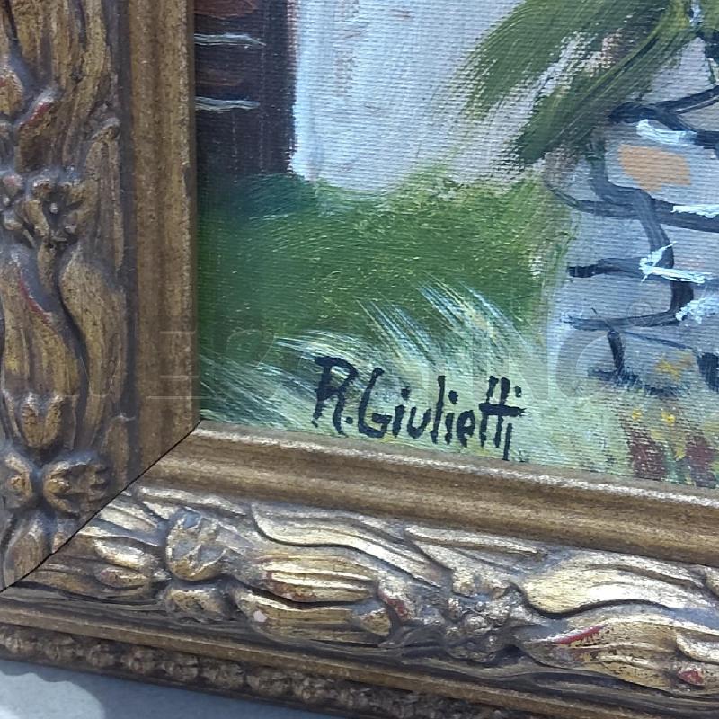 QUADRO ROBERTO GIULIETTI RUSTICO PITTORESCO 70X50 | Mercatino dell'Usato San maurizio canavese 3