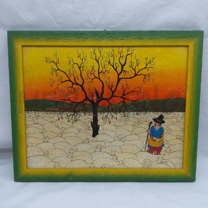 QUADRO ROCCO BALDUCCI GREGGE PECORE E PASTORE | Mercatino dell'Usato San maurizio canavese 1