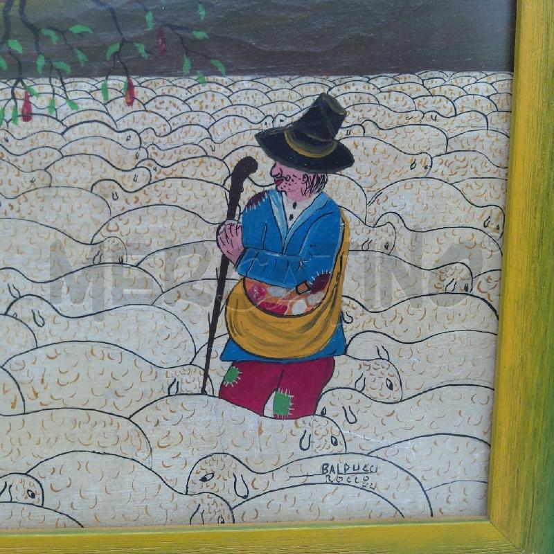 QUADRO ROCCO BALDUCCI GREGGE PECORE E PASTORE | Mercatino dell'Usato San maurizio canavese 2