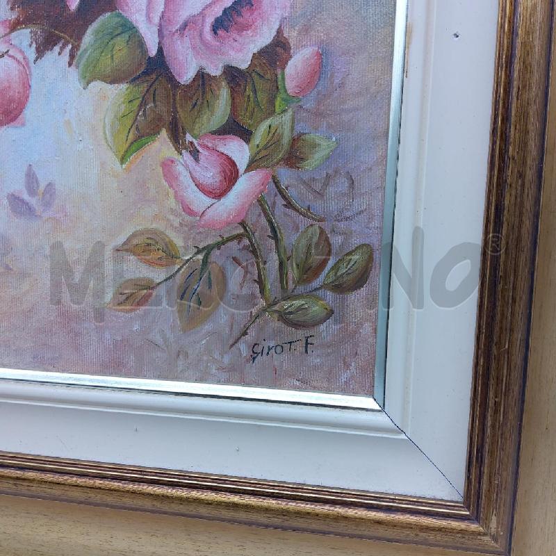 QUADRO ROSE ROSA F. GIROT CORN DORATA | Mercatino dell'Usato San maurizio canavese 3