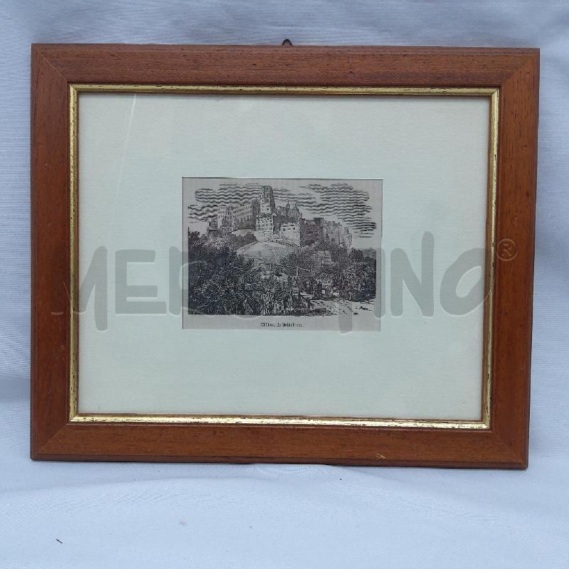 QUADRO SILOGRAFIA CHATEAU DE HEIDELBERG+CERTI CASS 141 | Mercatino dell'Usato San maurizio canavese 1