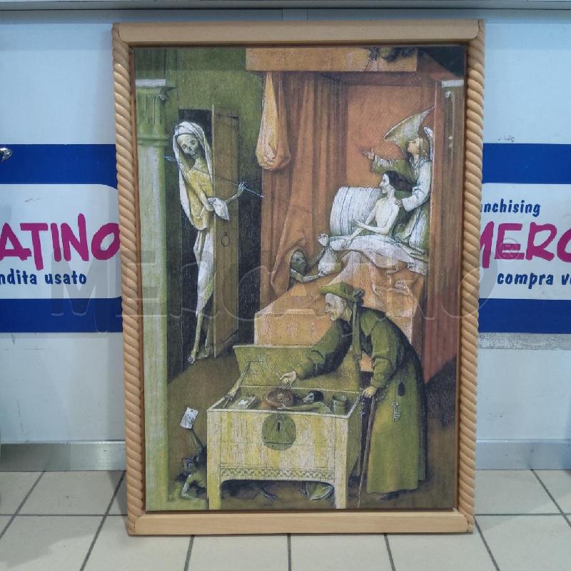 QUADRO STAMPA LA MORTE E L'AVARO RIPRODUZ BOSCH | Mercatino dell'Usato San maurizio canavese 1
