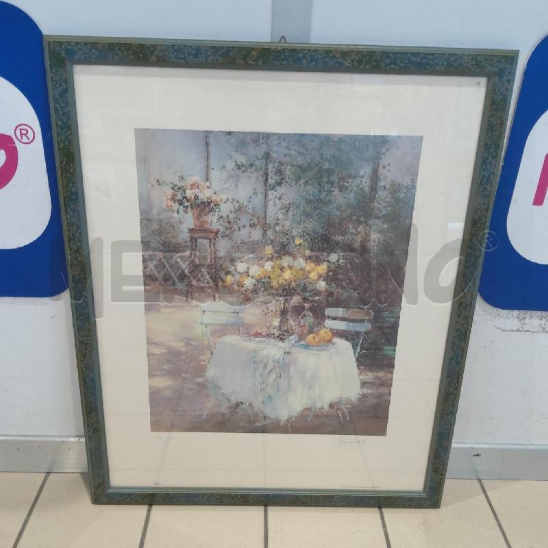 QUADRO STAMPA TAVOLINO NEL VERDE | Mercatino dell'Usato San maurizio canavese 1